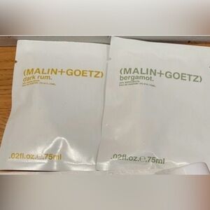 NWT Malin & Goetz 3-pack travel size set: 2 Scents+ 1 Deo